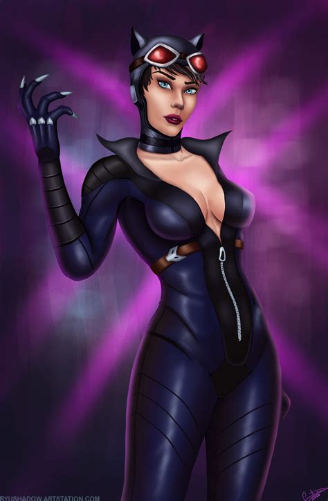 Rule 34 1girls Artist Request Batman Series Bodysuit Catsuit Catwoman Cleavage Dc Dc Comics