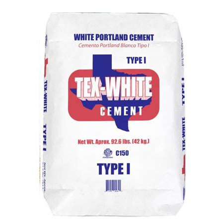 Tex White Portland Cement Type I Masonry Cement Masonry Supplies