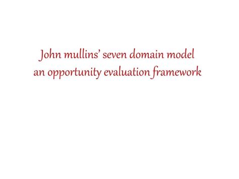 Seven Domain Modelpptx