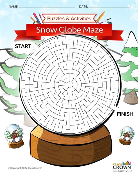 Snow Globe Maze - Puzzles | ClassCrown