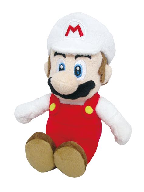 Fire Mario 10″ Plush | Little Buddy Toys