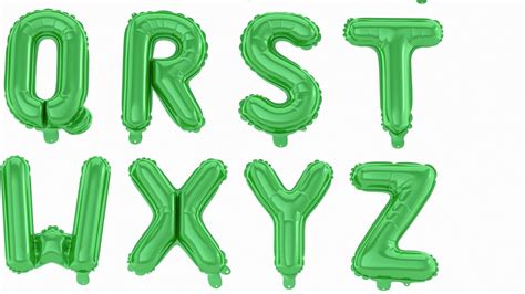 Balloon Alphabet Green D Model Cgtrader