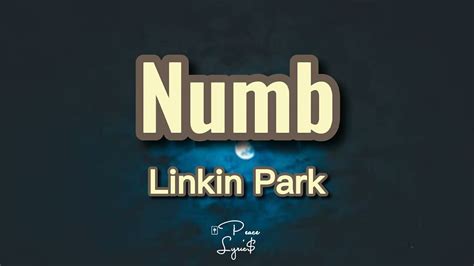 Linkin Park Numb Lyrics Youtube