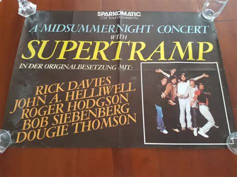 SUPERTRAMP POSTER A Midsummer Night Concert Frankfurt 12 Juni