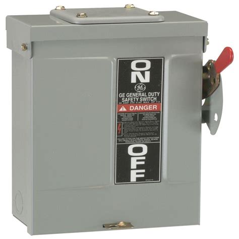 Ge 30 Amp 240 Volt Non Fused Indoor General Duty Double Throw Safety Switch Tc35321 The Home Depot