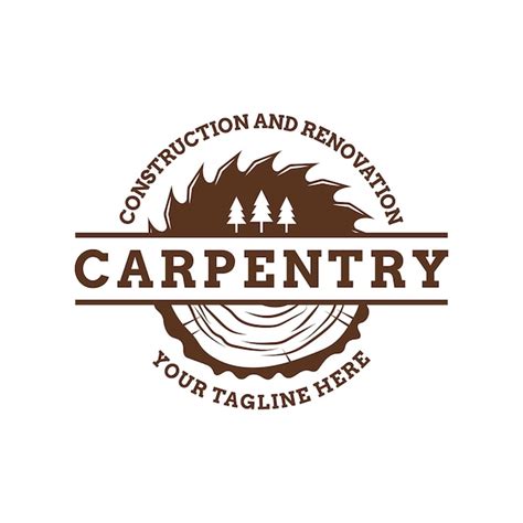 Premium Vector Carpentry Logo Design Unique Carpentry Logo Vector