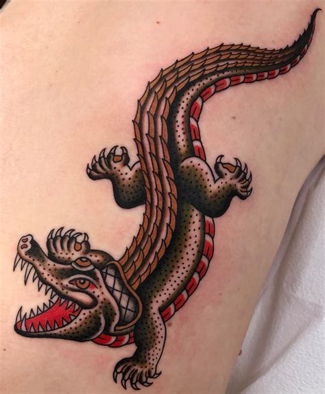 Share More Than Minimalist Alligator Tattoo Latest In Cdgdbentre