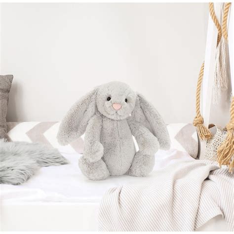 Jellycat Bashful Silver Bunny Medium Grey — Cookie Jar