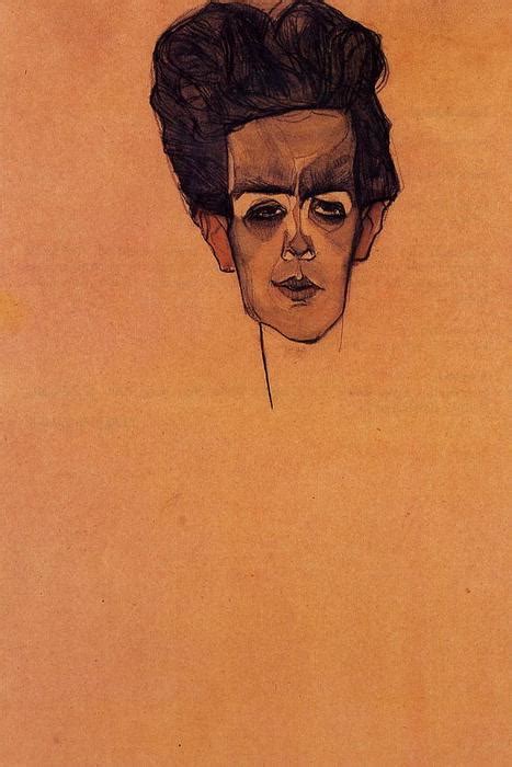 Grabados De Calidad Del Museo Autorretrato De Egon Schiele