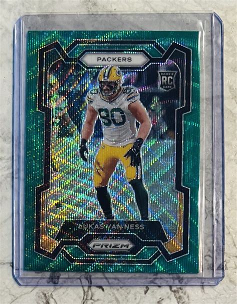 Panini Prizm Lukas Van Ness Green Wave Prizm Ebay