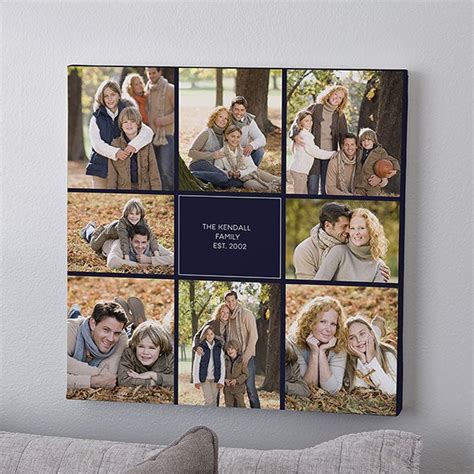 Personalized Photo Canvas Print - Family Photo Montage