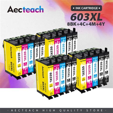 Aecteach Cartucho De Tinta Compat Vel Para Epson Xl T T Xl