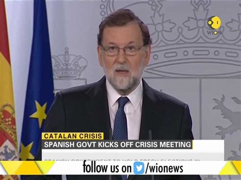 Catalan Crisis Spanish Pm Mariano Rajoy Announces Measures To Control