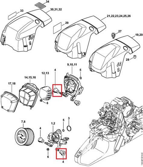 Breakdown Of Stihl Ms Cm Chainsaw Parts