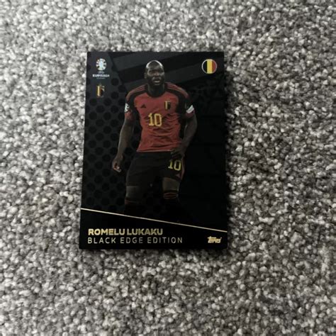 TOPPS MATCH ATTAX EURO 2024 Black Edge Edition Card BE1 Romelu Lukaku