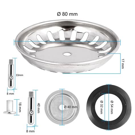 St Ck Abfalls Topfen Premium K Chen Sp Le Sieb Ersatz Becken Abfluss