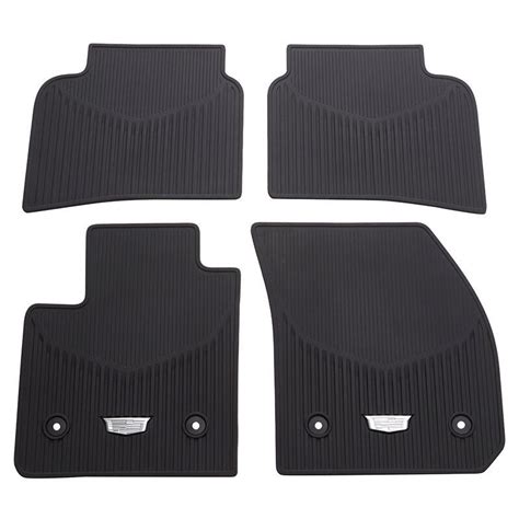 2019 2023 Cadillac Xt4 Front And Rear All Weather Floor Mats Black 86772001 Oem Gm Ebay