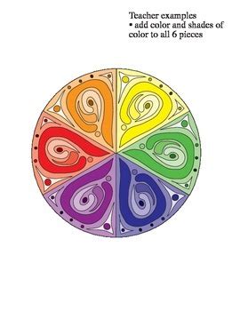 Color Wheel Designs by BeeMineDesigns | TPT