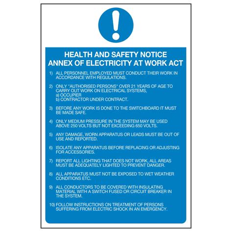 Health & Safety Electricity At Work Regulations 1989 at Ada Tawney blog
