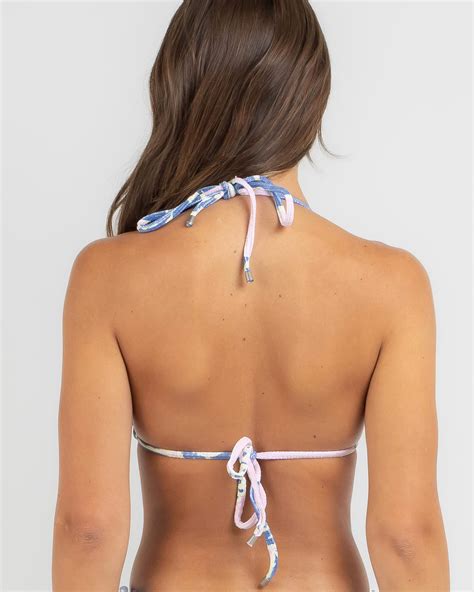 Shop Billabong Haveli Bay Remi Triangle Bikini Top In Pink Fast