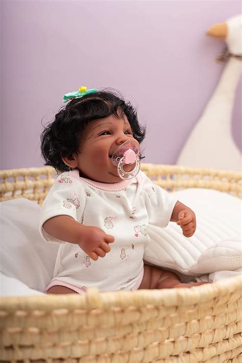 Amazon Wamdoll 49CM So Truly Sweet Happy African American Newborn