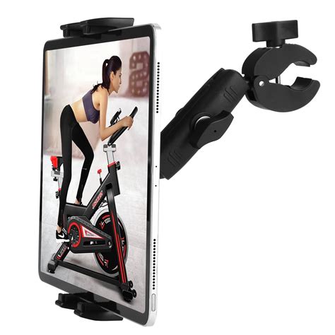 Treadmill Tablet Ipad Holder Bike Handlebar Mount Clamp For Stationary