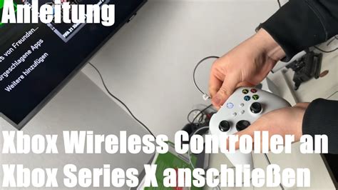 Xbox Wireless Controller Anschlie En An Xbox Series S Konsole