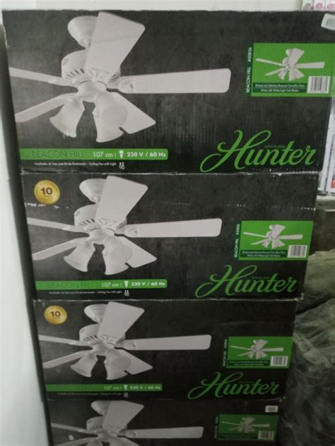 Hunter Ceiling Fan Beacon Hill Blades Cm White Furniture Home