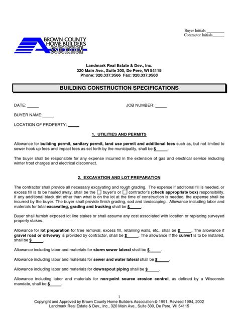 Building Construction Specifications Basement Framing Construction