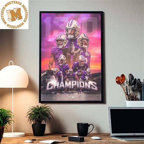 Washington Huskies 2023 Pac-12 Football Champions Kings Of The West Home Decor Poster Canvas ...