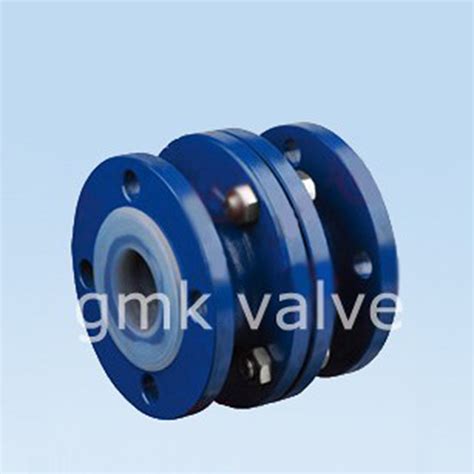 PFA Lined Vertical Lift Check Valve GMK High Velocity Flow