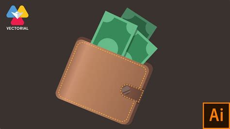 Wallet With Money Tutorial In Adobe Illustrator Youtube