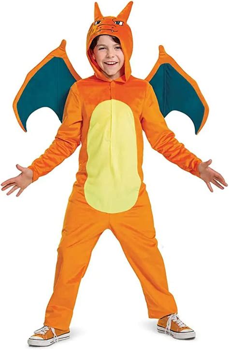 Pokemon Charizard Deluxe Costume For Kids In 2022 Kids Costumes