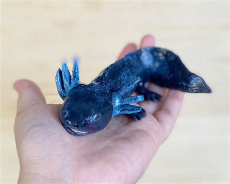 Black Axolotl Axolotl Silicone Axolotl Mud Puppy Water - Etsy