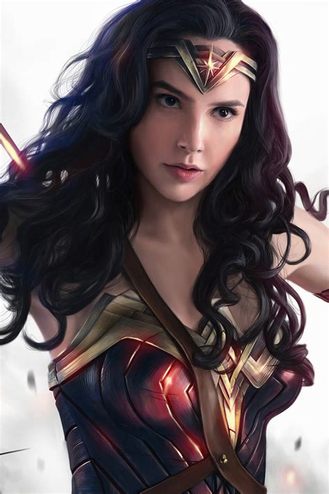 640x960 Wonder Woman4k Gal Gadot Art Iphone 4 Iphone 4s Hd 4k