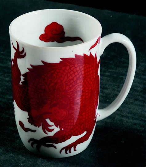 Temple Dragon Mug By Fitz Floyd Replacements Ltd