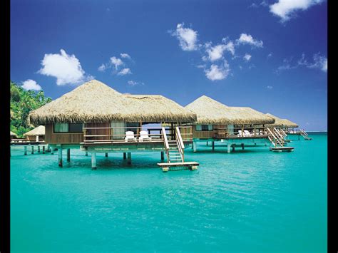 Beach resort bora bora wallpaper | 1024x768 | #29234