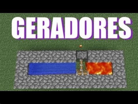 Como Fazer Um Gerador De Pedra Cobble Stone Autom Tico No Minecraft