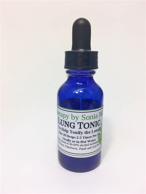 E Lung Tonic Tincture Phytotherapy By Sonia Masocco