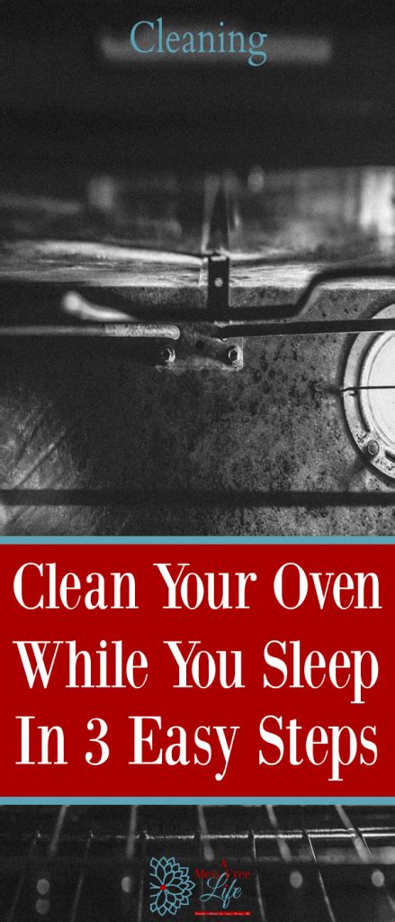 3 Easy Steps To Clean Your Oven While You Sleep Oven Cleaning Hack