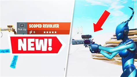 New Legendary Scoped Revolver Gameplay 1v1 Battle Fortnite Youtube