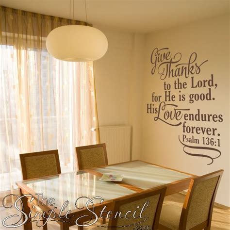 Psalm 1361 Give Thanks To The Lord Bible Verse Wall Art In 2020