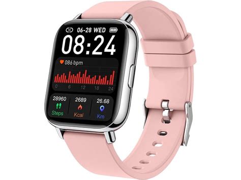 1 69 HD Touch Screen Fitness Tracker Smartwatch For Android IOS