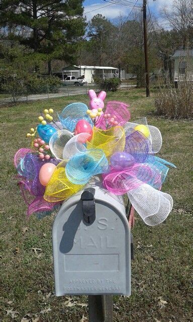 My Easter Mailbox Swag St Time Making Spring Mailbox Decor