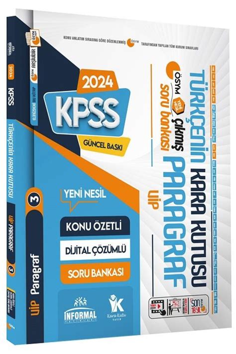 İnformal Yayınları Informal 2024 Kpss Türkçenin Kara Kutusu 3 Vip