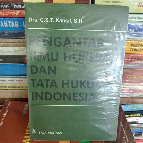 Jual Buku Pengantar Ilmu Hukum Dan Tata Hukum Indonesia By Drs C S T