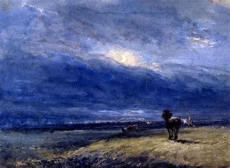 The NIght Train Painting | David Cox Oil Paintings