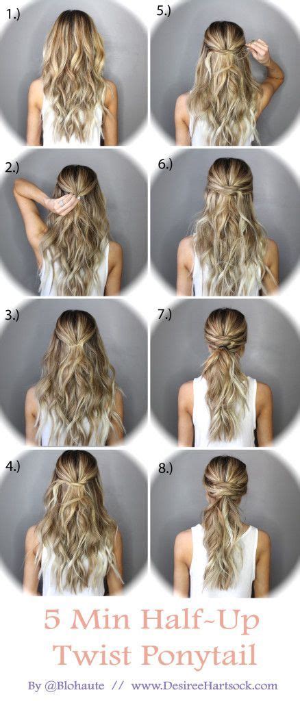 5 Minute Half Up Ponytail Twist Pictures Photos And Images For