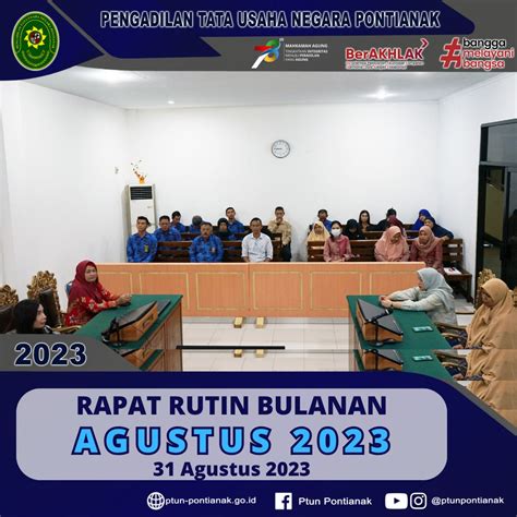 Rapat Rutin Bulanan Agustus