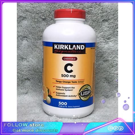 Kirkland Signature Vitamin C Chewables 500mg 500 Tablets Expiration